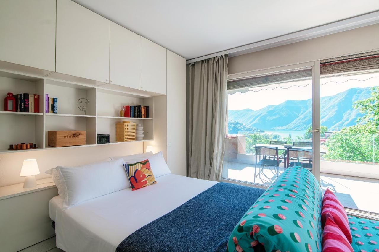 Panoramic Studio By Quokka 360 - Open Space Apartment With Terrace Lugano Eksteriør bilde