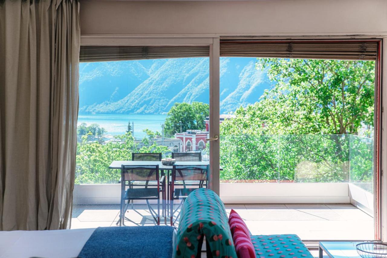 Panoramic Studio By Quokka 360 - Open Space Apartment With Terrace Lugano Eksteriør bilde